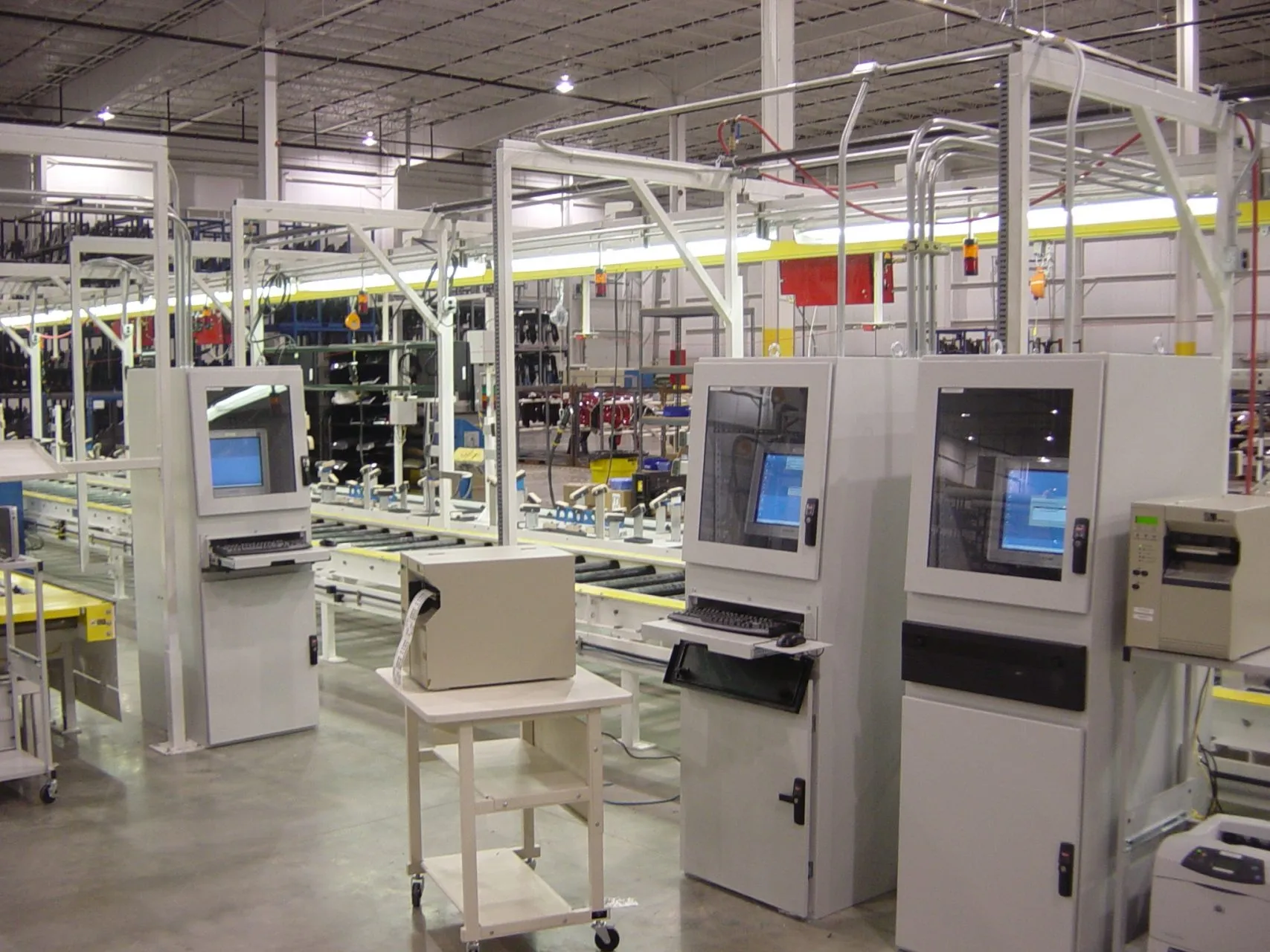 Wired conveyor control panel
