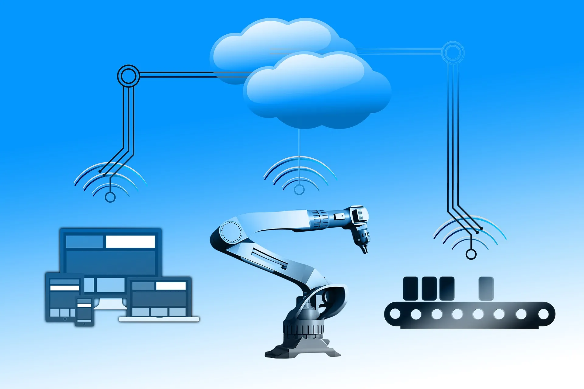 Collaborative robots on a smart production line